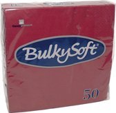 24x Bulkysoft servetten 2-laags, bordeaux, pak a 50 servetten