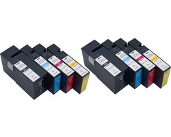 KATRIZ® huismerk inkt voor|Canon PGI 2x 1500XL Zwart +  2x 1500XL Cyaan +  2x 1500XL Magenta +  2x 1500XL Geel|(Pigment ink)|8stuks|  Met chip