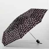 Paraplu Opvouwbaar - Polka Dot Zwart