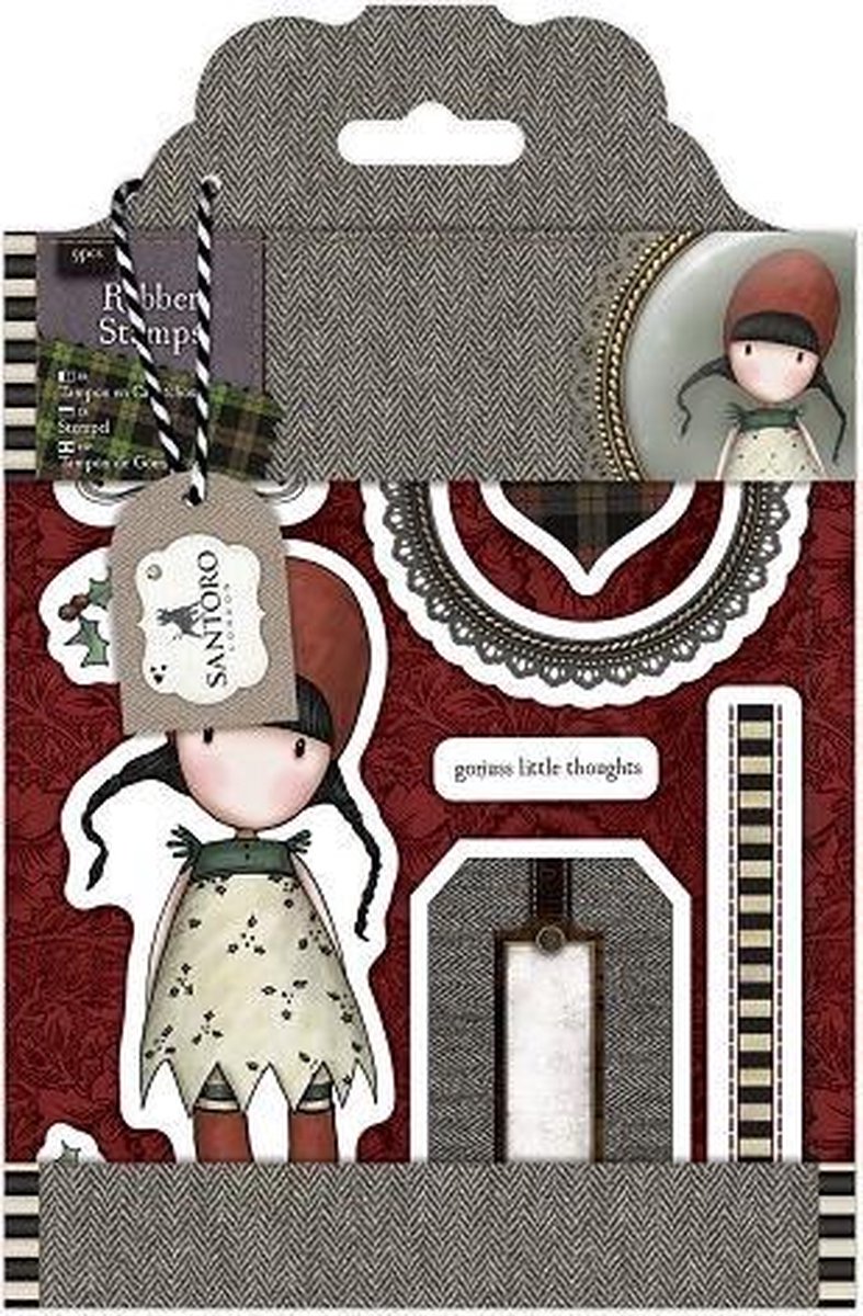 Rubber Stamps - Santoro Tweed - Holly