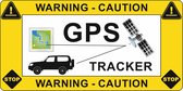 Auto sticker GPS tracker - antidiefstal sticker - 4 stuks