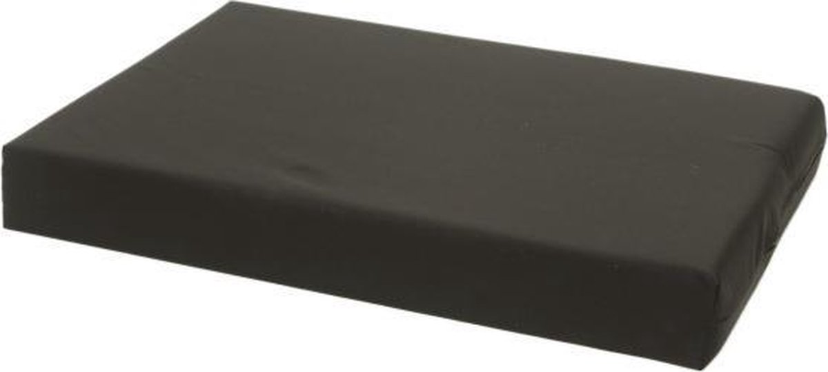 Losse hoes matras/orthopedisch hondenbed all weather black maat 100x75x10 cm