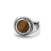 Rebel&Rose - Ring Women Round Tiger Eye