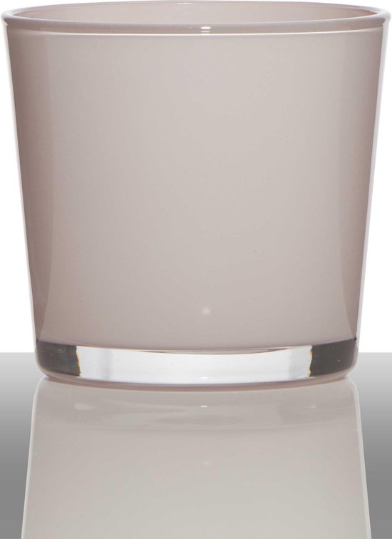 Extra had het niet door palm Hakbijl Glass Conner – Glazen bloempot – Roze – h16 x d17 cm | bol.com