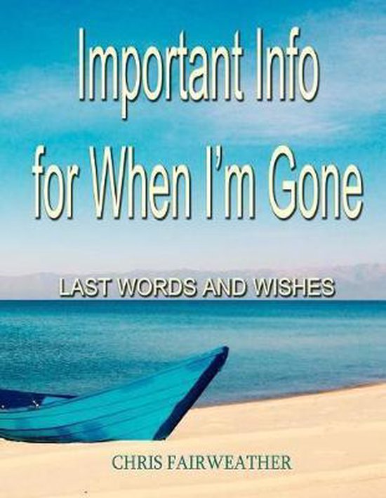 Important Info for When I'm Gone - cover