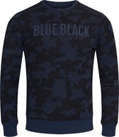 Blue Black Amsterdam Heren Trui Mathijs 2.0 - Blauwe Camouflage - Maat XL