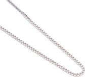 Montebello Ketting Blokjes - Unisex - 925 Zilver - 1 mm - 45 cm