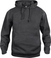 Clique Basic hoody Antraciet Melange maat XL