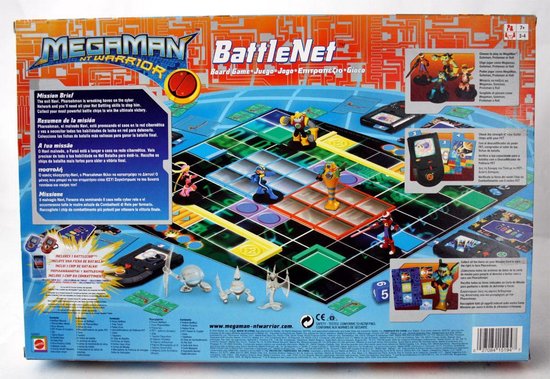 MEGAMAN NT Warrior Battle Net Bordspel - Mattel 2004 Zeldzaam