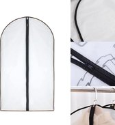 2x Kledinghoes Semi - Transparant 140 x 60 cm - Opberghoes -  Kostuumhoes - Hoes Voor Een Jurk/Pak - Koffer Hoes Voor Kleding