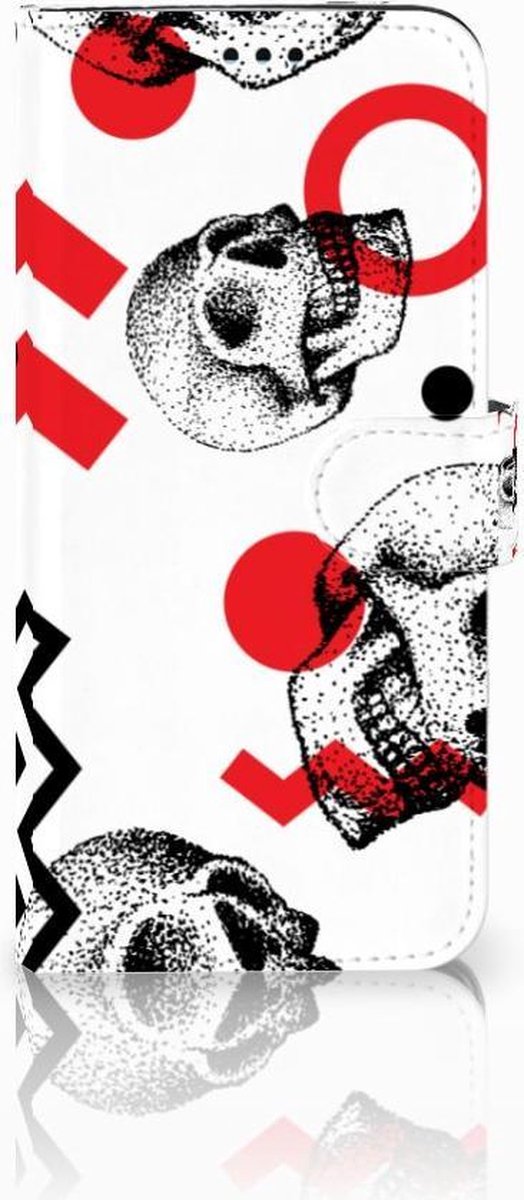 Telefoonhoesje met Naam Samsung Galaxy S9 Plus Skull Red