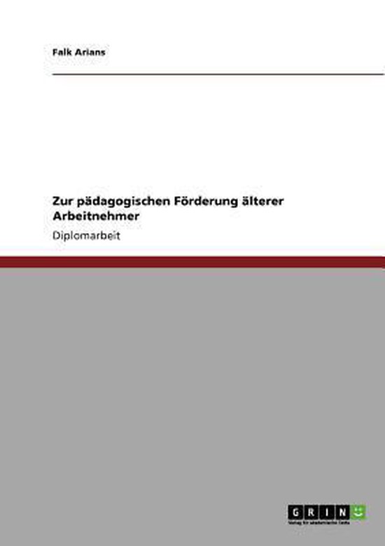 Zur padagogischen Foerderung alterer Arbeitnehmer - cover
