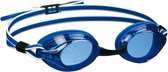 Blauw witte zwembril voor volwassenen