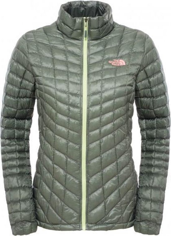 The North Face - ThermoBall Full Zip Dames isolatie jasje (lichtgroen) - XS  | bol.com