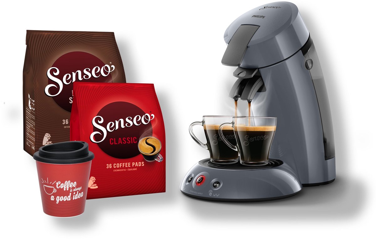 Philips Senseo Original HD6554/50 - Senseo Deal: Koffiepadapparaat, Reismok  & Senseo Pads | bol.com