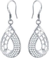 Fashionidea - Mooie elegante zilverkleurige oorhangers de Pretty Silver Earrings