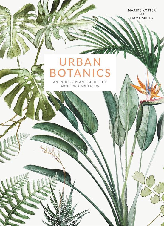 Boek 'Urban Botanics' met aquarelillustraties van tropische planten.