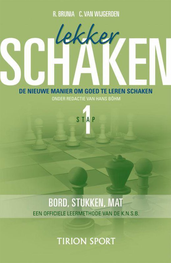Cover van het boek 'Lekker schaken stap 1' van Cor van Wijgerden