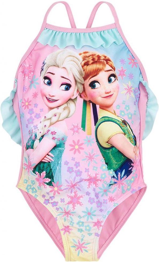 voordat Wolkenkrabber Mysterieus Disney Frozen-Zwempak - roze - Maat 140 | bol.com