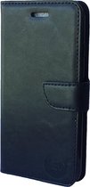Zwart boekje voor de Samsung Galaxy S4 i9500 met vakje voor pasjes, geld en fotovakje
