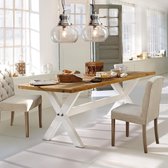 LOBERON Tafel Covington bruin/antiekwit