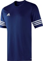 adidas Entrada 14 Jersey  Sportshirt - Maat 140  - Unisex - blauw/wit