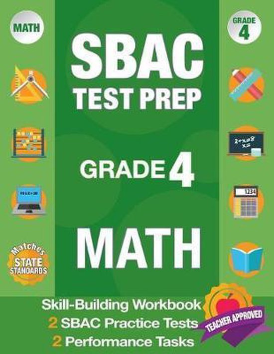 Sbac Test Prep Grade 4 Math - cover