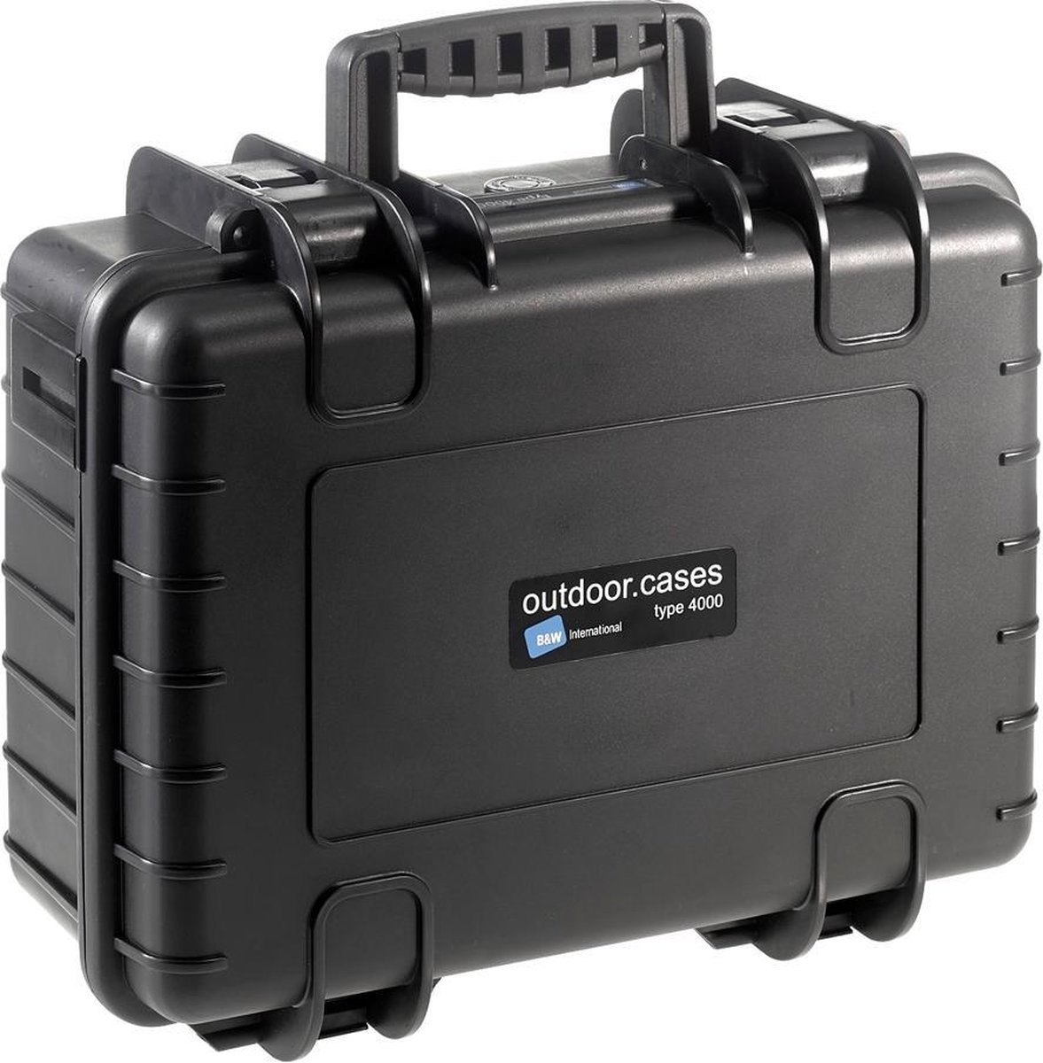 B&W outdoor.cases type 4000 zwart + plukschuim
