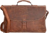 Old West Longview - Leren Laptoptas 15 inch - Camel