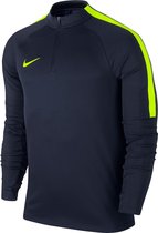 Nike Squad 17Dry Drill LS  Sportshirt - Maat S  - Mannen - blauw/geel
