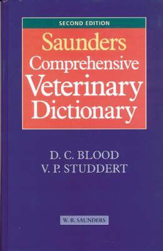 Saunders Comprehensive Veterinary Dictionary - cover