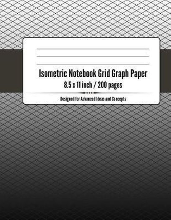 Isometric Notebook Grid Graph Paper Engineering and Technical Composition Sketchbook...