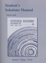 Statistical Reasoning for Everyday Life Student's Solutions Manual