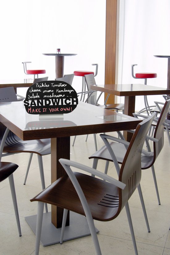 Securit® Tafelkrijtbord met Handvat - Inclusief Krijtstift - Houten