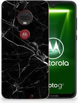 Motorola Moto G7 | G7 Plus Uniek TPU Hoesje Marmer Zwart