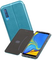 Slim Folio Case - Book Case Telefoonhoesje - Folio Flip Hoesje - Geschikt voor Samsung Galaxy A7 2018 - Blauw