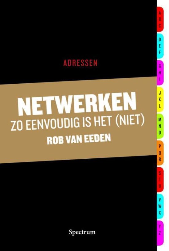 Cover van het boek 'Netwerken zo eenvoudig is het (niet)' van R. van Eeden