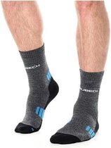 Brubeck Trekking Light - Wandelsokken met Merino Wol - Heren - Maat 39-41 - Grafiet/Blauw