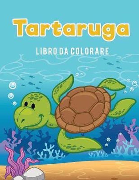 Tartaruga libro da colorare - cover