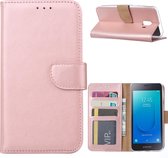 Xssive Hoesje voor Samsung Galaxy J260 J2 Core - Book Case - Rose Goud