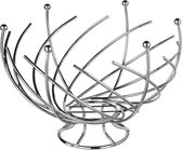 Metalen Design Fruitschaal - Fruitkom Wire Mand Kom Groot - Fruitmand RVS/Chroom