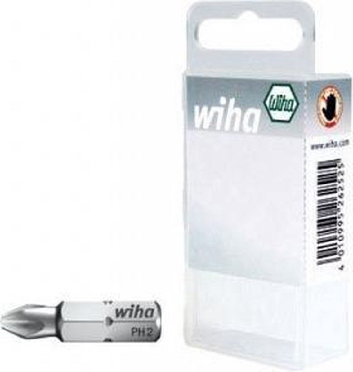 Wiha 7011-922 Kruis-Bit Ph 2 Chroom-Vanadium Staal Gehard C 6.3 3 Stuks