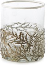 Riviera Maison - Juniperus Leaf Votive S - Waxinelichtjeshouder - Goud - Glas