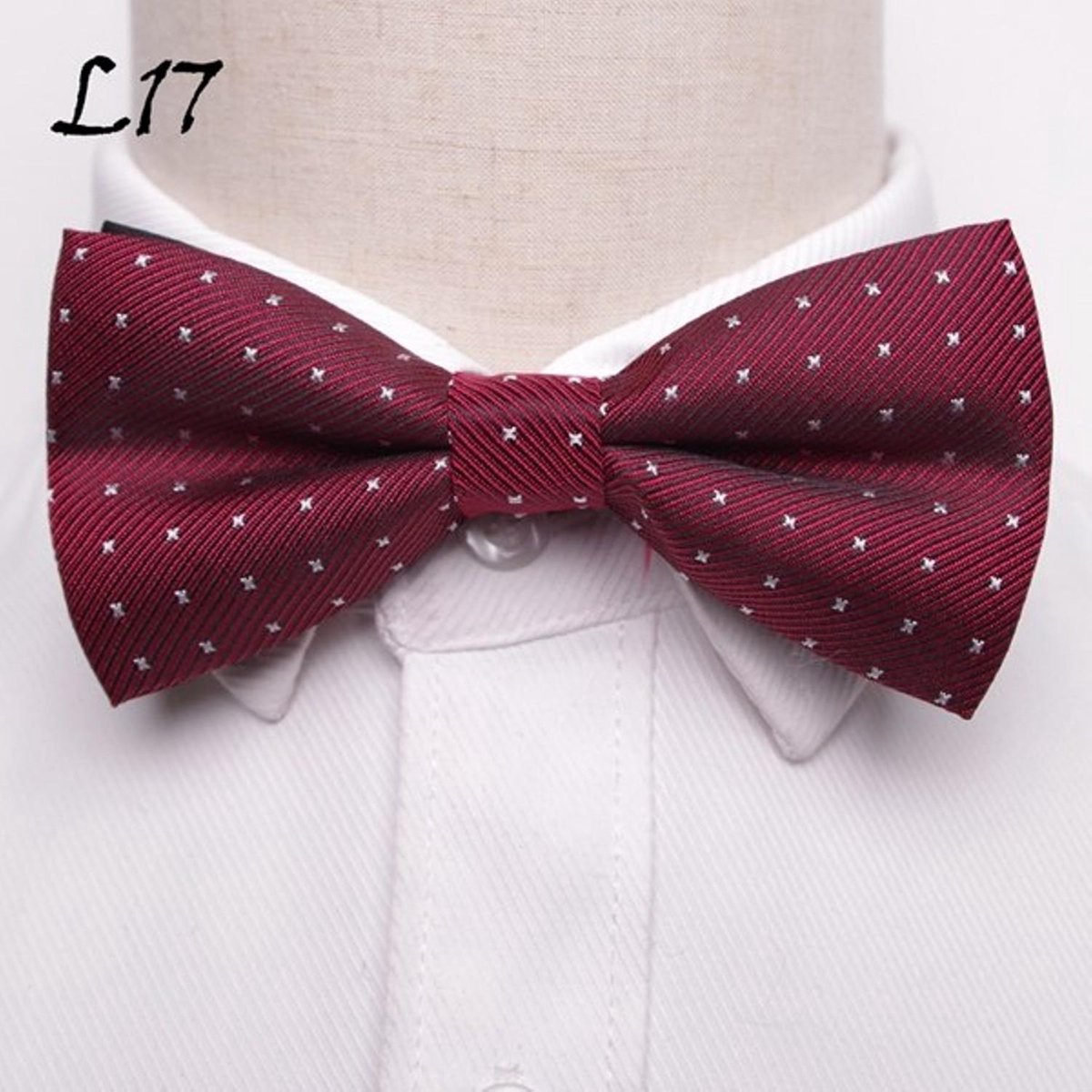 Luxe Vlinderdas Met Patroon Rood - Gala - Tie - Feest - Gelegenheid - Voorgestrikt - Das - Kostuum