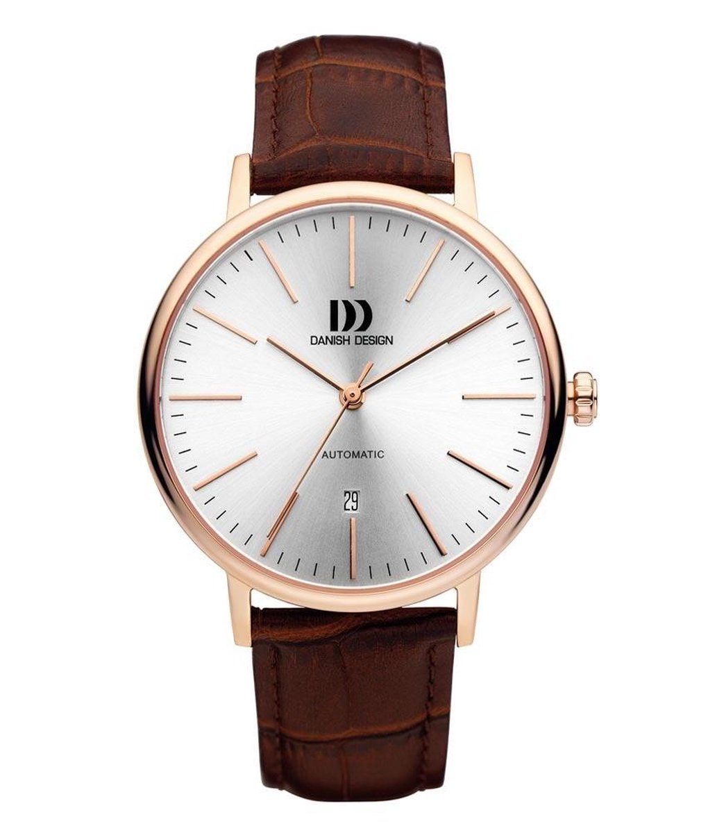 Danish Design IQ18-2Q1074 horloge heren - bruin - edelstaal PVD ros�