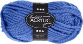 Blauw maxi acryl wol/garen 35 meter - Breien/haken/knutselen