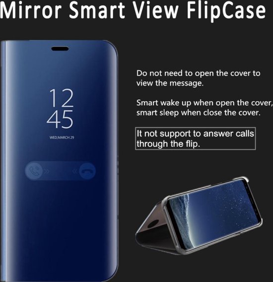 Onverbiddelijk vergelijking investering Clear view standing cover - zwart - voor Samsung Galaxy S8 - book case -  flip cover hoesje | bol.com