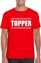 Topper t-shirt rood heren 2XL