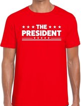 The President heren T-shirt rood 2XL