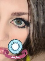 Blauw Kleurlens Cosplay Halloween | Geo Medicals Nudy CH622 Jaarlenzen Met Sterkte - 1.75